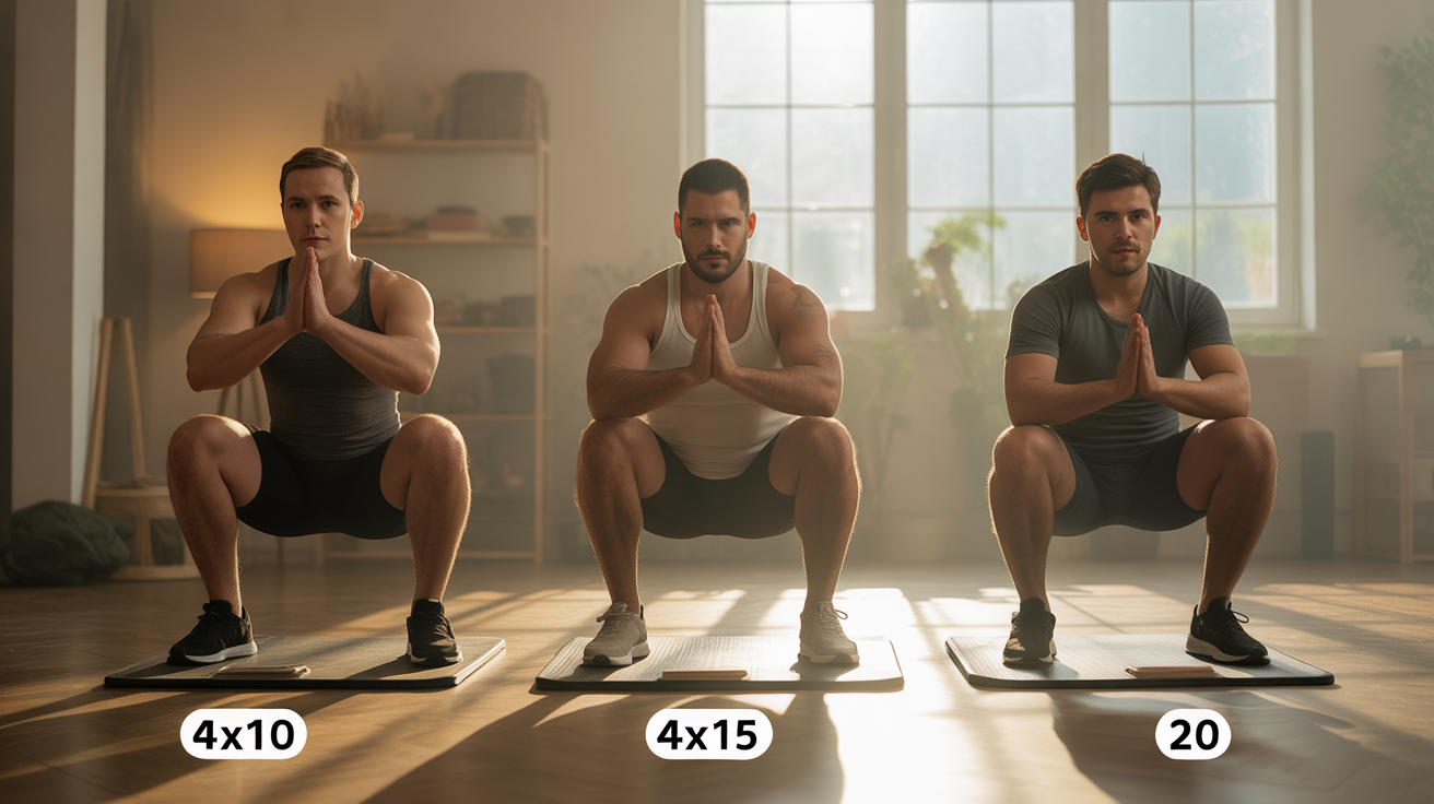 exercices fessiers circuit squat fente hip thrust