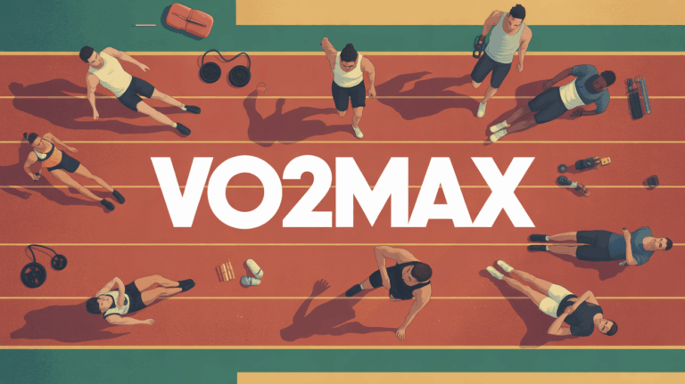 illustration stylisee piste athletisme vo2max