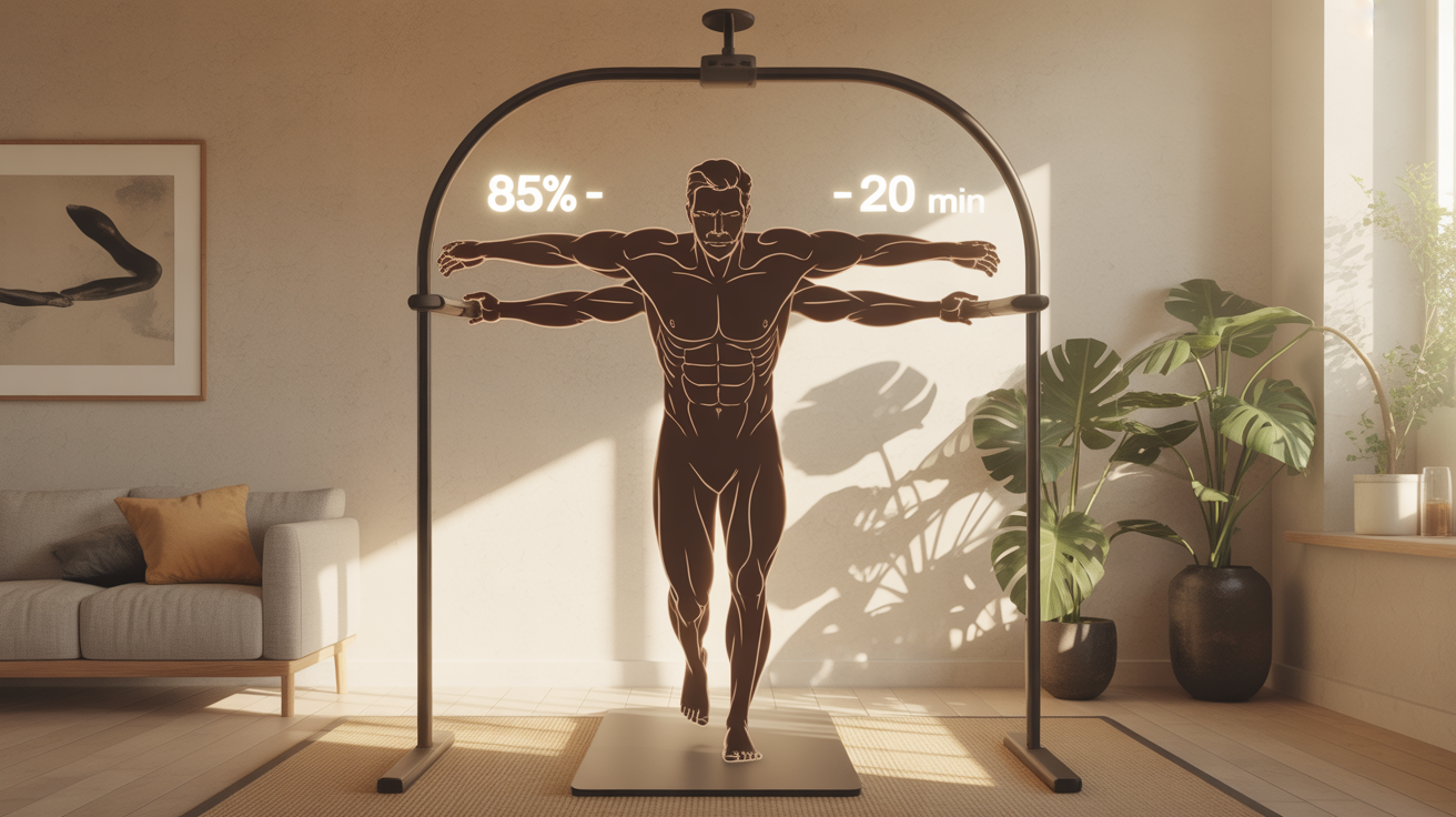 Rameur illustration bienfaits 85 pourcent muscles