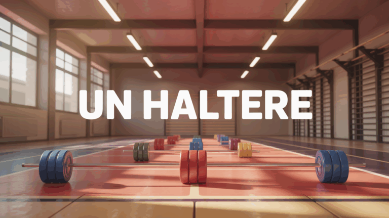 image SEO haltere coloré salle de sport moderne