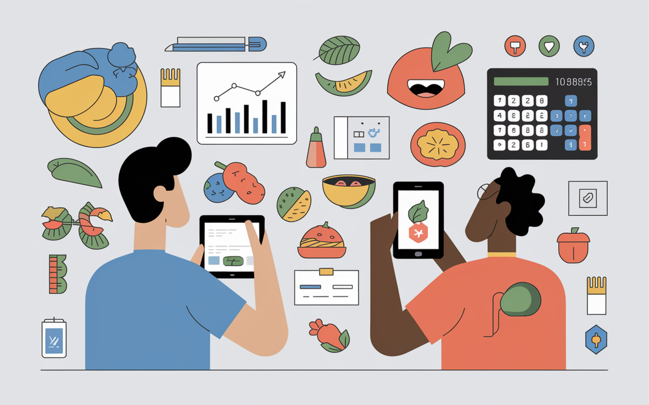 application suivi calories smartphone tablette