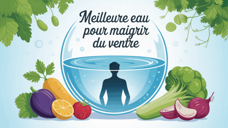 meilleure eau pour maigrir du ventre illustration gourde legumes