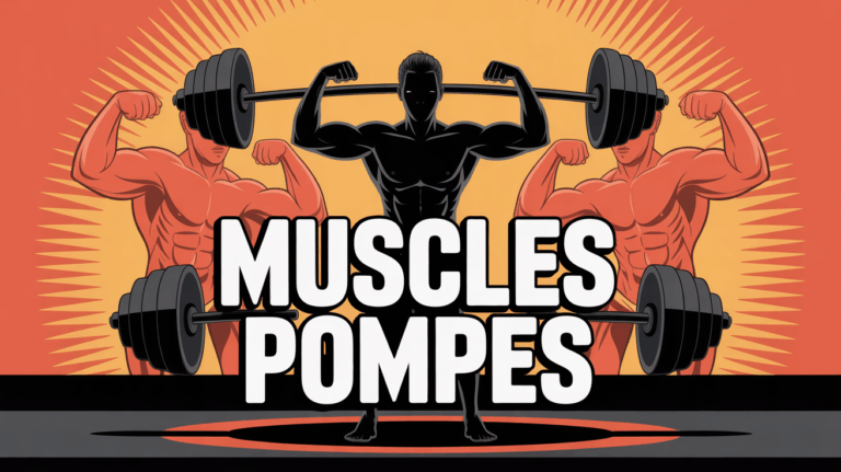 silhouette pompe et groupes musculaires actifs