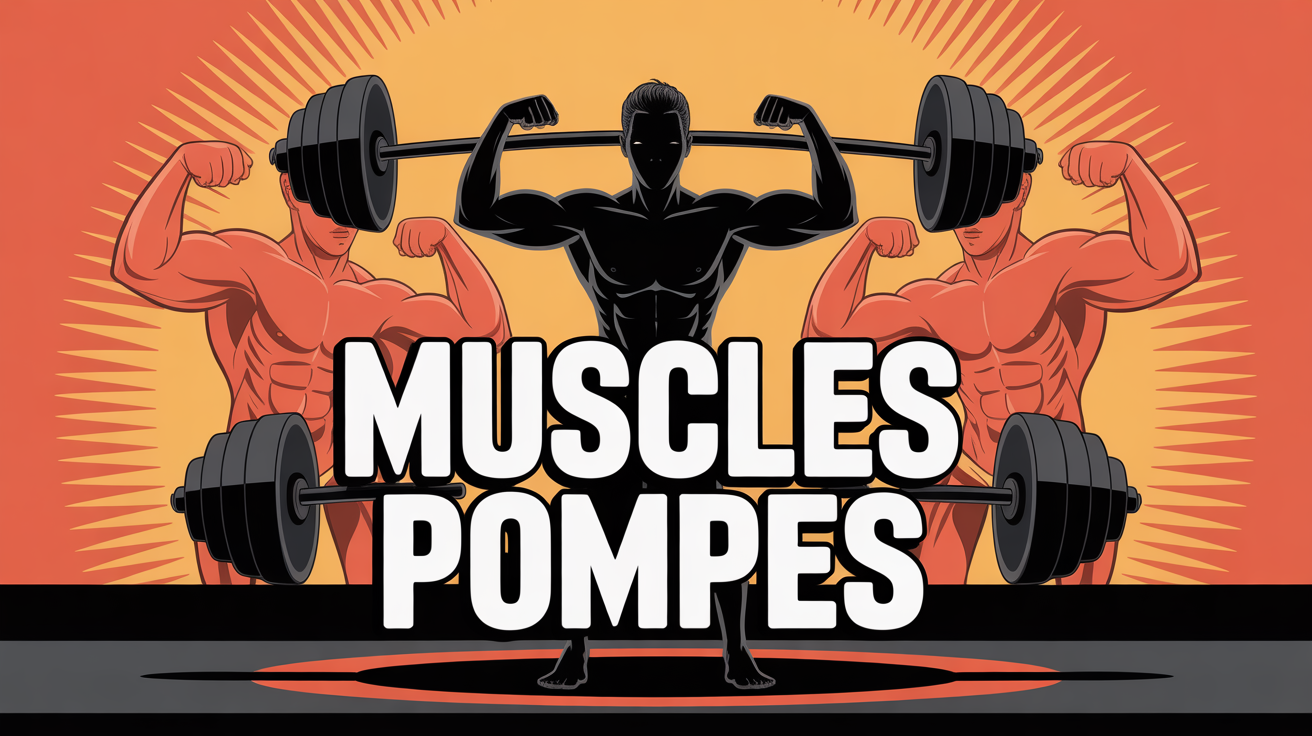silhouette pompe et groupes musculaires actifs