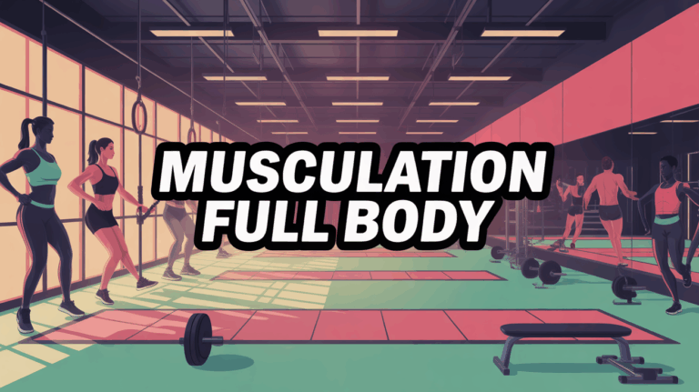 musculation full body silhouettes entrainement salle modernes