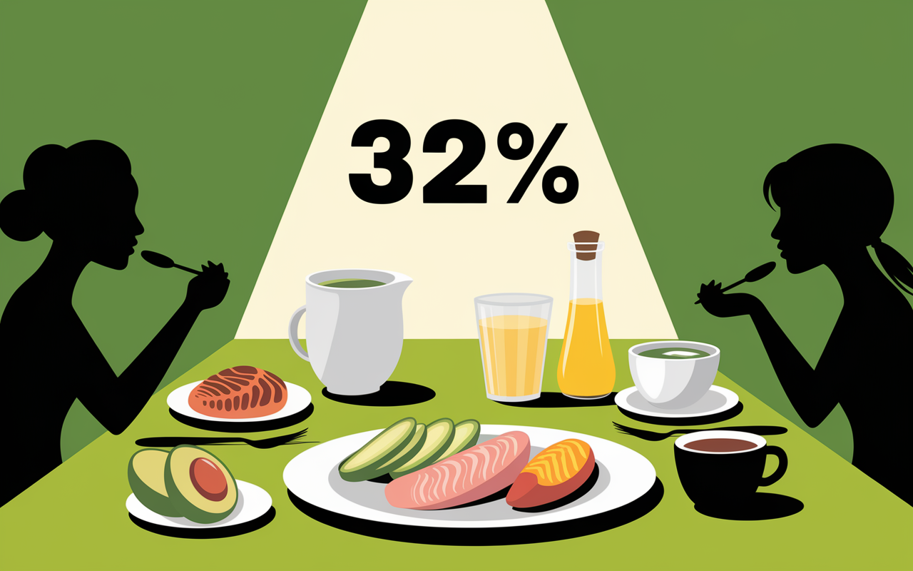 Petit déjeuner Vitamine D supplément et aliments gras