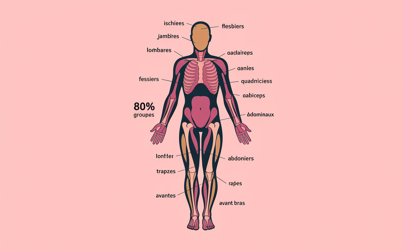 Schema muscles sollicites souleve de terre