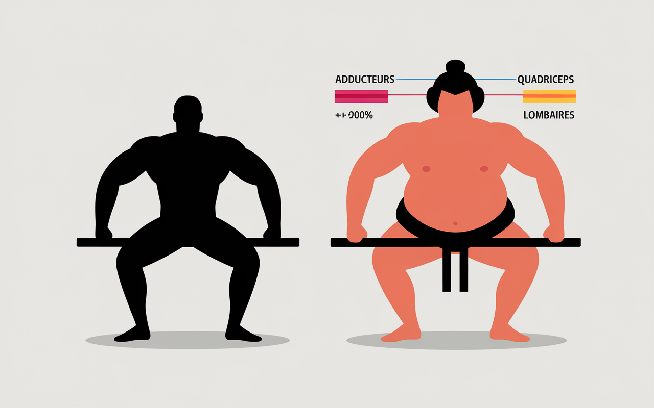 Comparatif souleve de terre sumo conventionnel