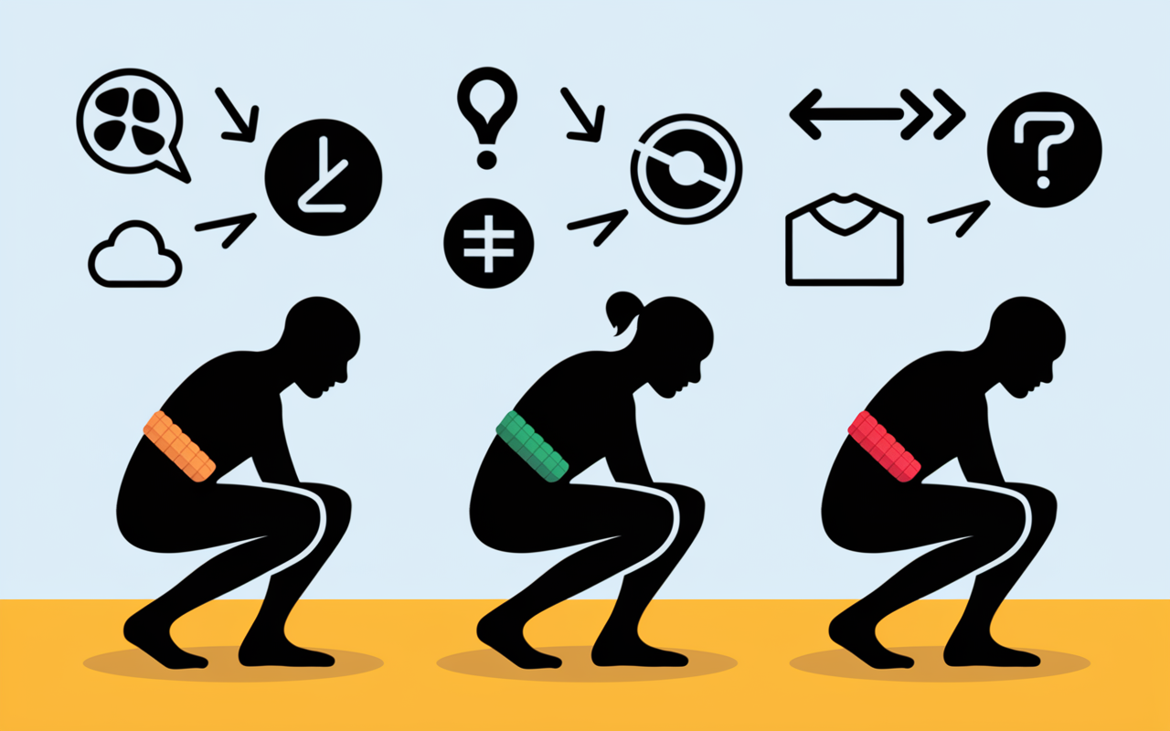 Squat au poids du corps correction erreurs talons genoux dos