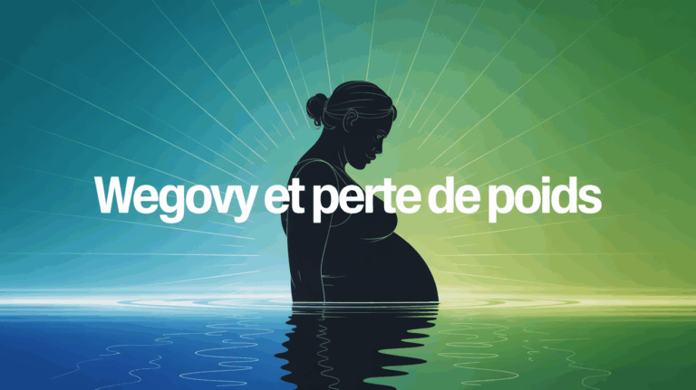 Wegovy et perte de poids illustration balance