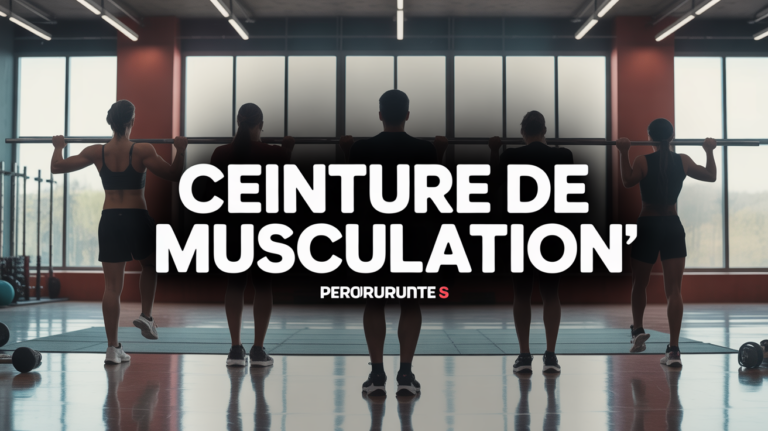 Ceinture de musculation en salle pour sécurité et performance