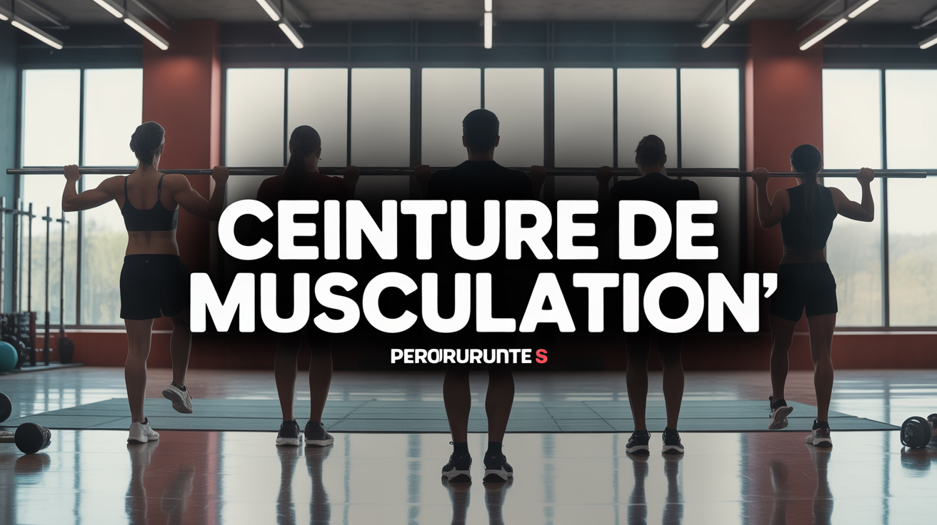 Ceinture de musculation en salle pour sécurité et performance