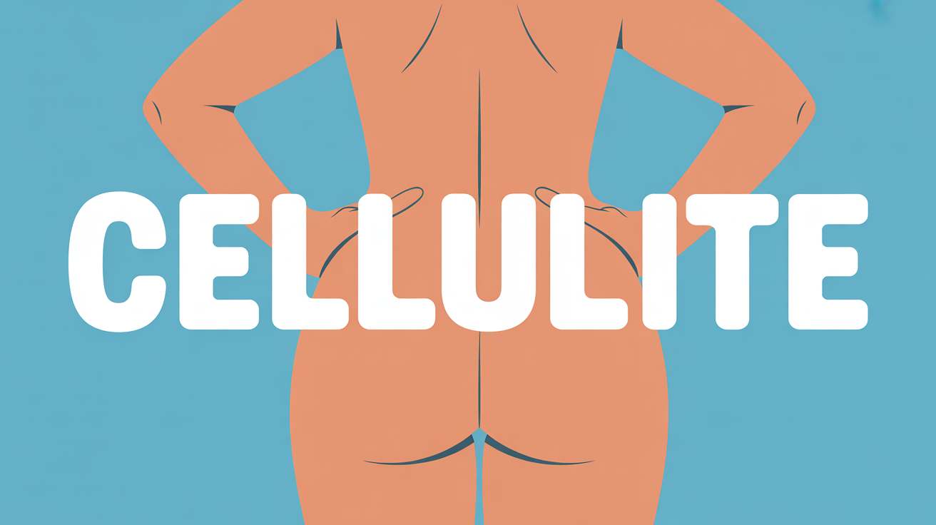 Illustration silhouette femme cuisses fesses cellulite mot clé grand format