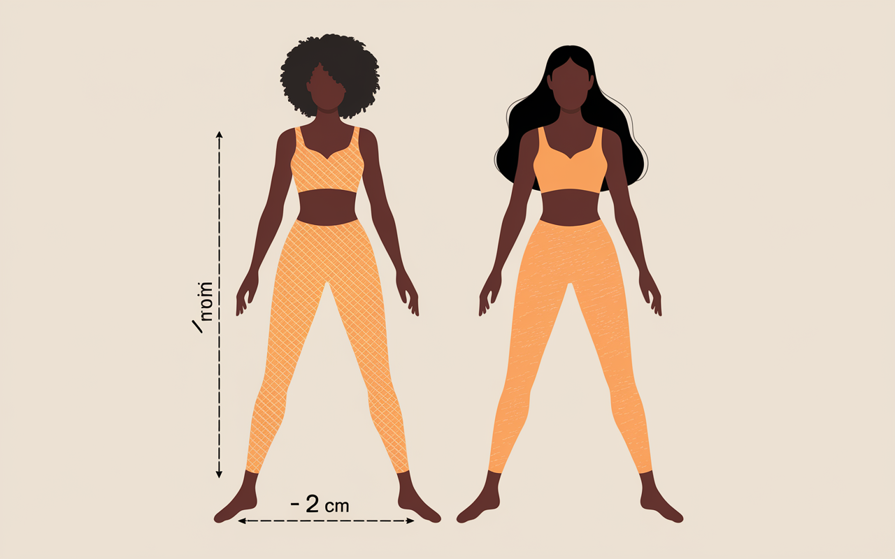 Avant apres effet legging anti cellulite sur cuisses