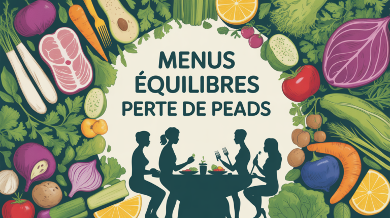 Assiette composee menus equilibres perte de poids