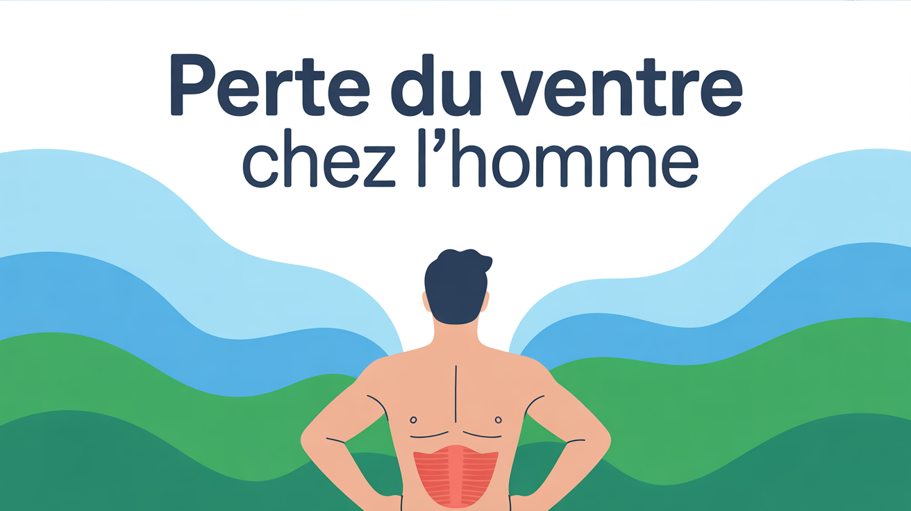 silhouette homme ventre plat sante