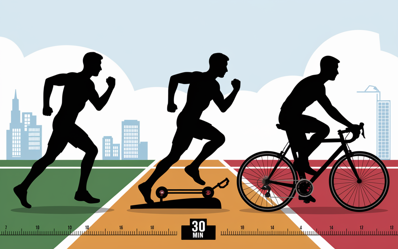 Schéma exercices ventre plat homme gainage vélo cardio
