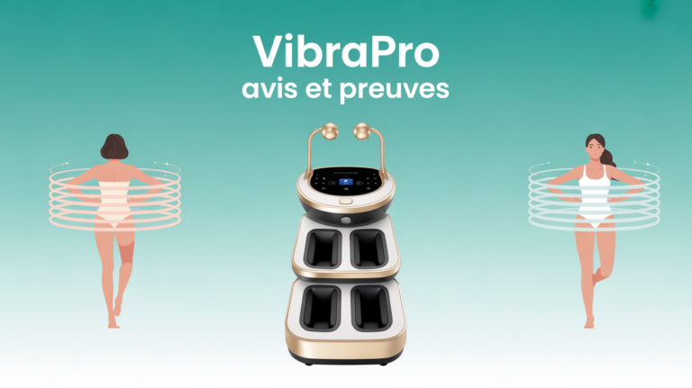 VibraPro avis appareil massage anti-cellulite vue stylisee