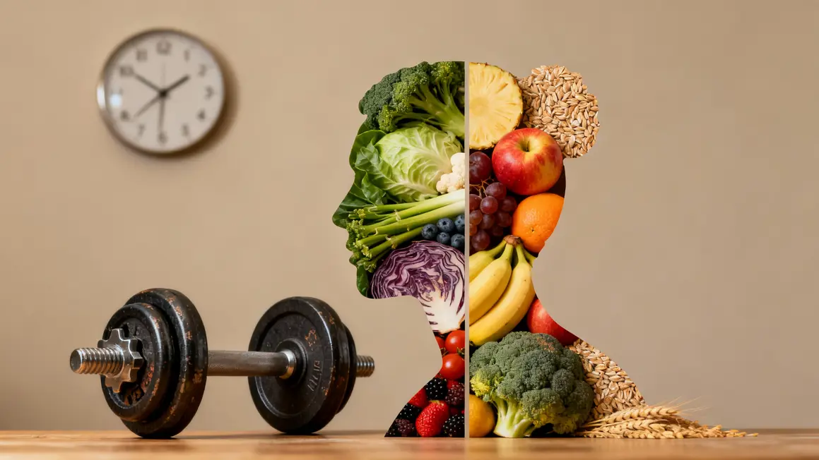 Balance aliments haltère perte de poids naturelle