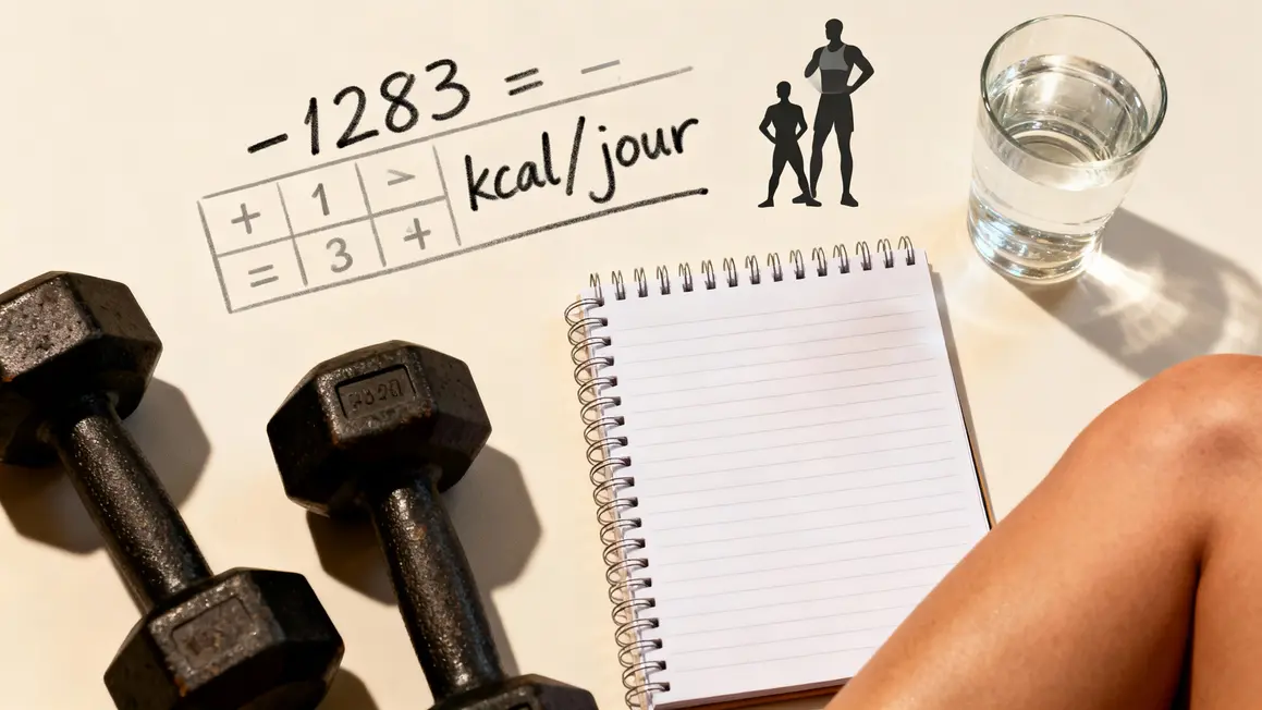 Tableau calcul déficit calorique perte de poids 5 kilos