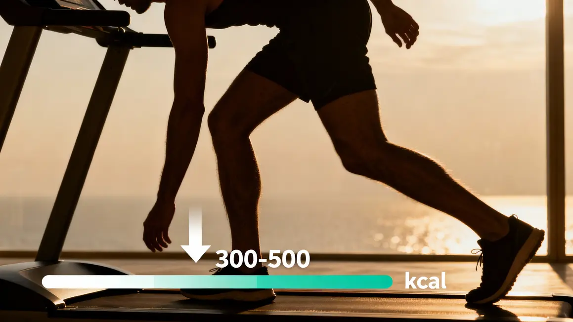 Graphique déficit calorique sportif entraînement stable