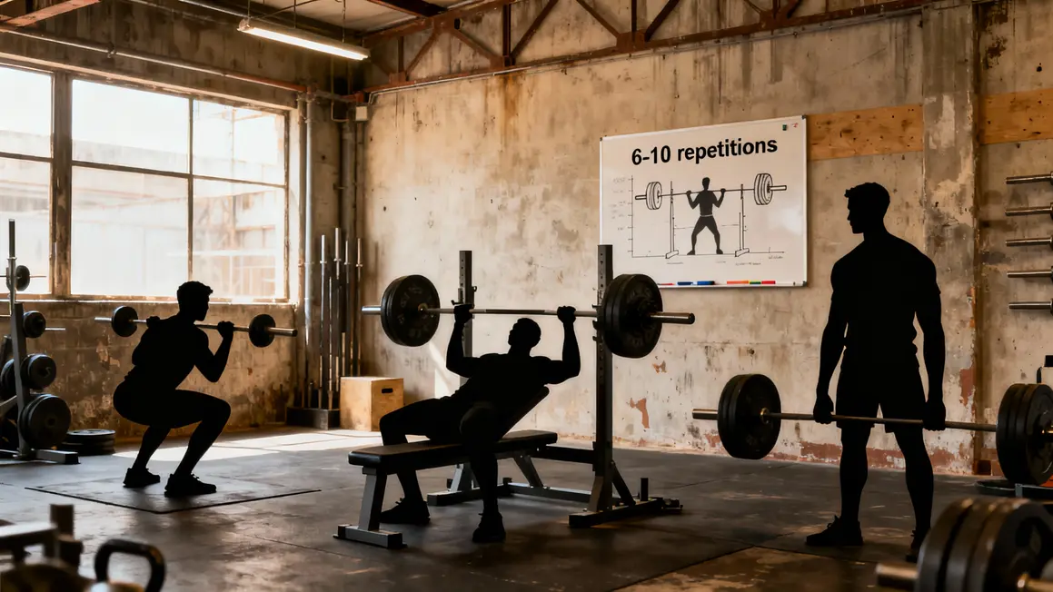 schema exercices squat developpe couche prise masse