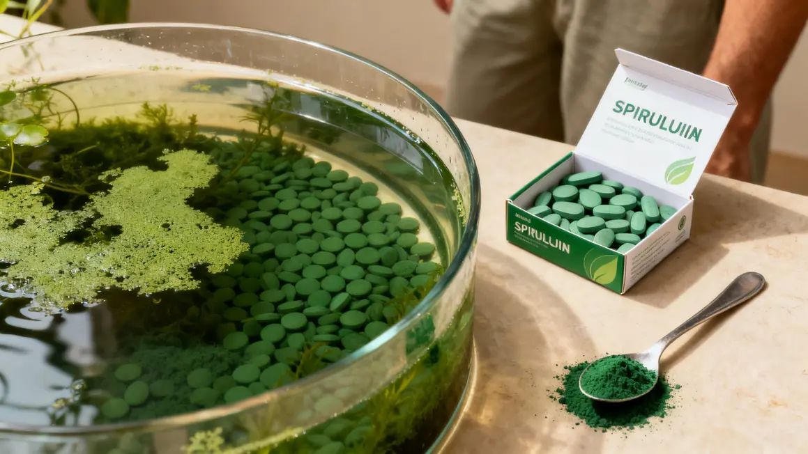 Micro algue spiruline eau douce comprimes poudre