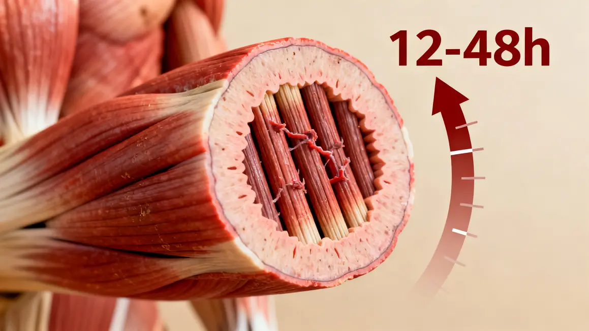 muscle courbatures micro-déchirures douleur retardée