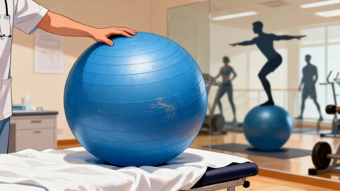 Swiss Ball bleu milieu médical fitness
