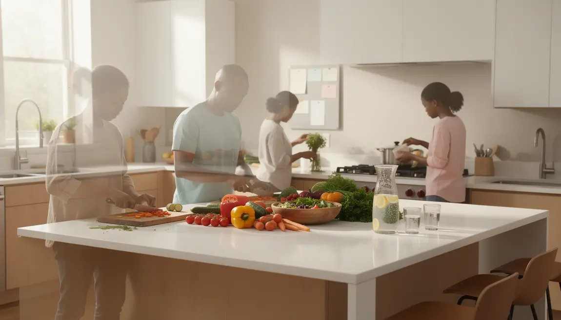 Repas équilibré cuisine moderne pour perte de poids