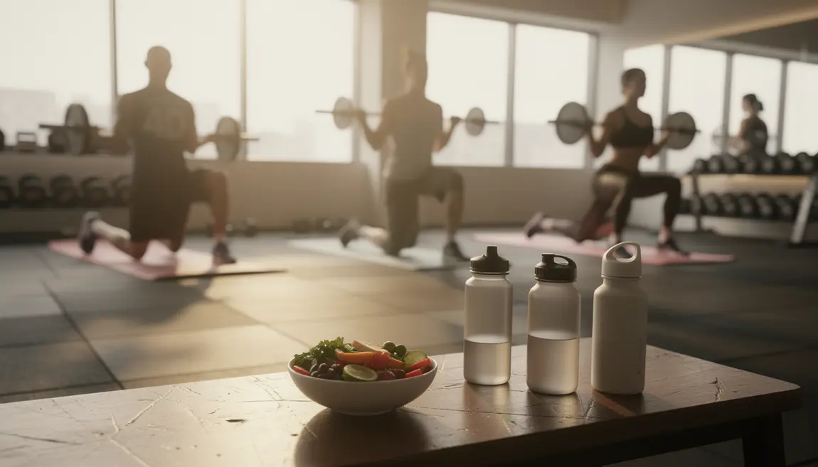 Salle de sport et alimentation saine pour perte de poids naturelle