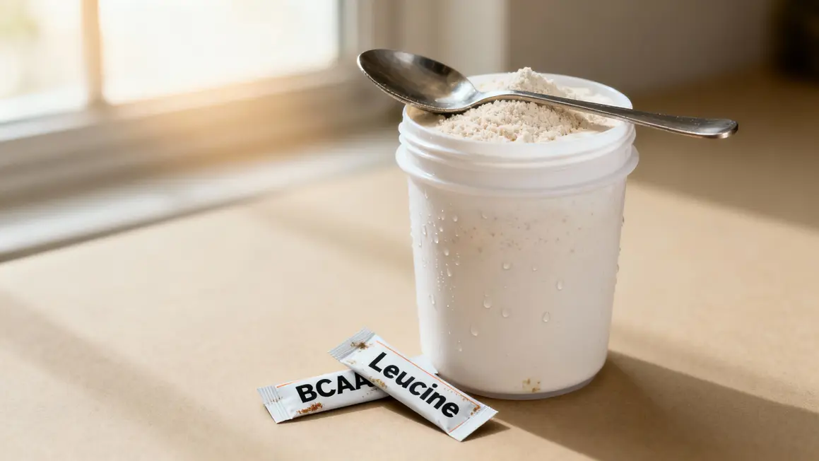 verre shake whey proteine BCAA leucine