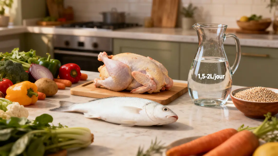 Plat sain alimentation perdre 5 kilos protéines