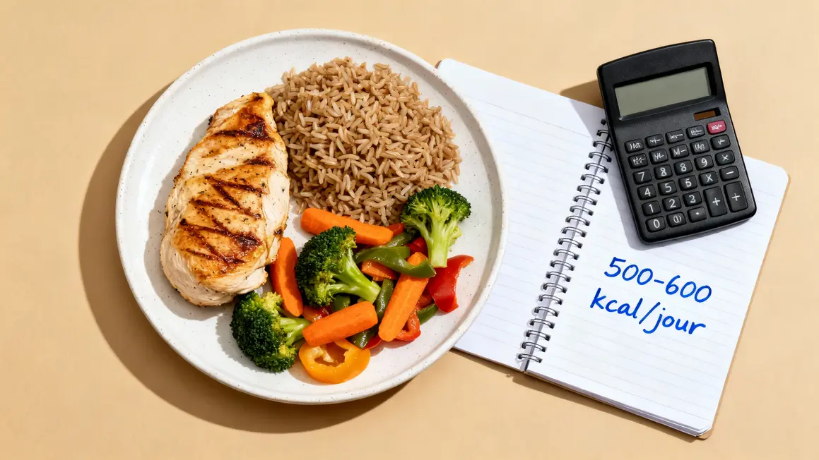 Repas equilibré deficit calorique calculatrice musculation