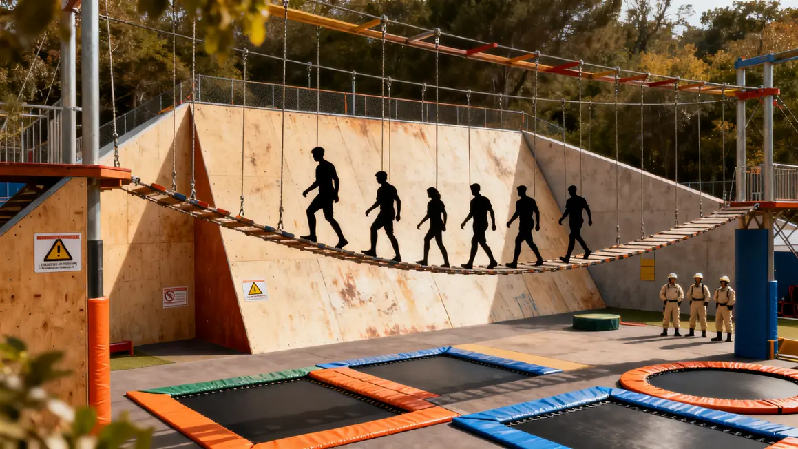Obstacles Ninja Warrior Cannes 2025 sécurité