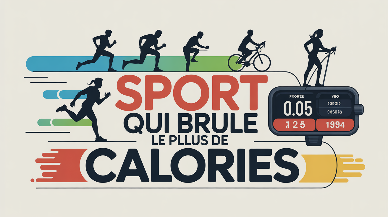 infographie quel sport brule le plus de calories silhouettes sport dynamique