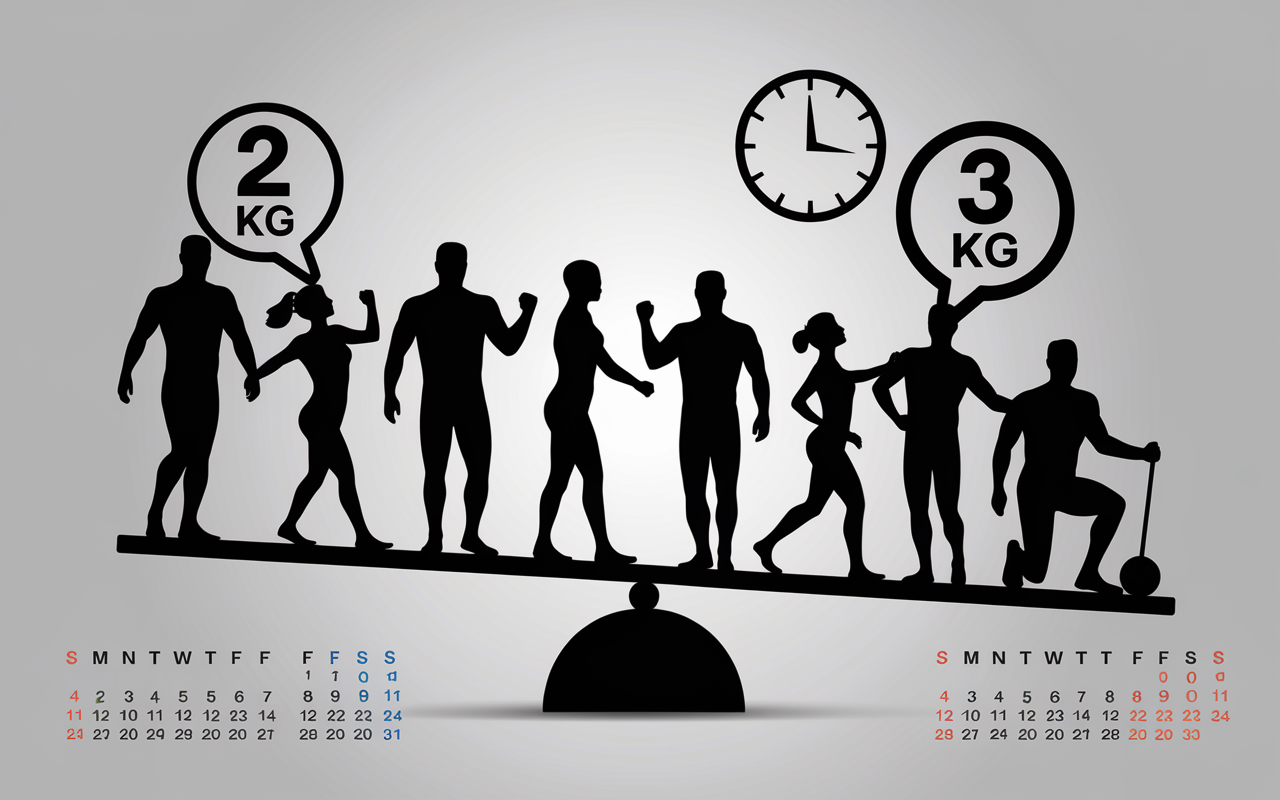 1 repas par jour combien de kilos perdus graphique silhouettes