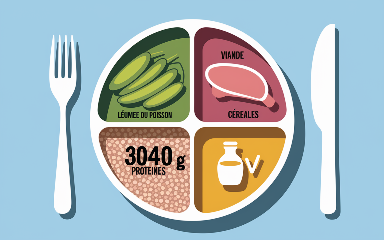 1 repas par jour combien de kilos perdus assiette équilibrée
