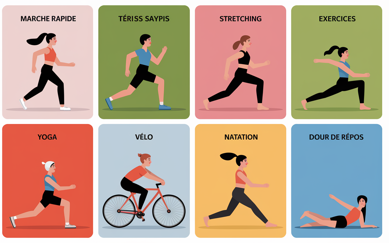 30 minutes de sport par jour avant/apres routine 7 jours illustration