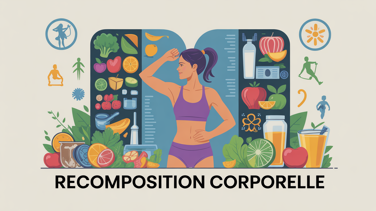 alimentation pour prendre du muscle et perdre de la graisse illustration tableau nutritionnel