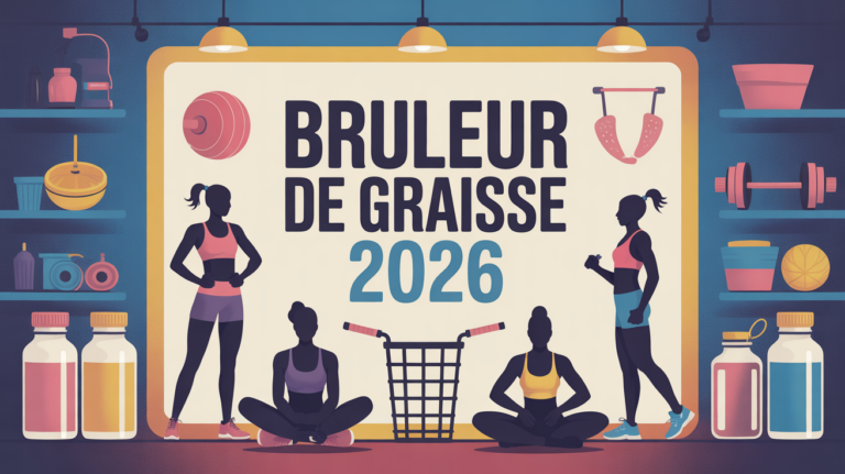 avis sur bruleur de graisse silhouettes sportives devant panneau lumineux