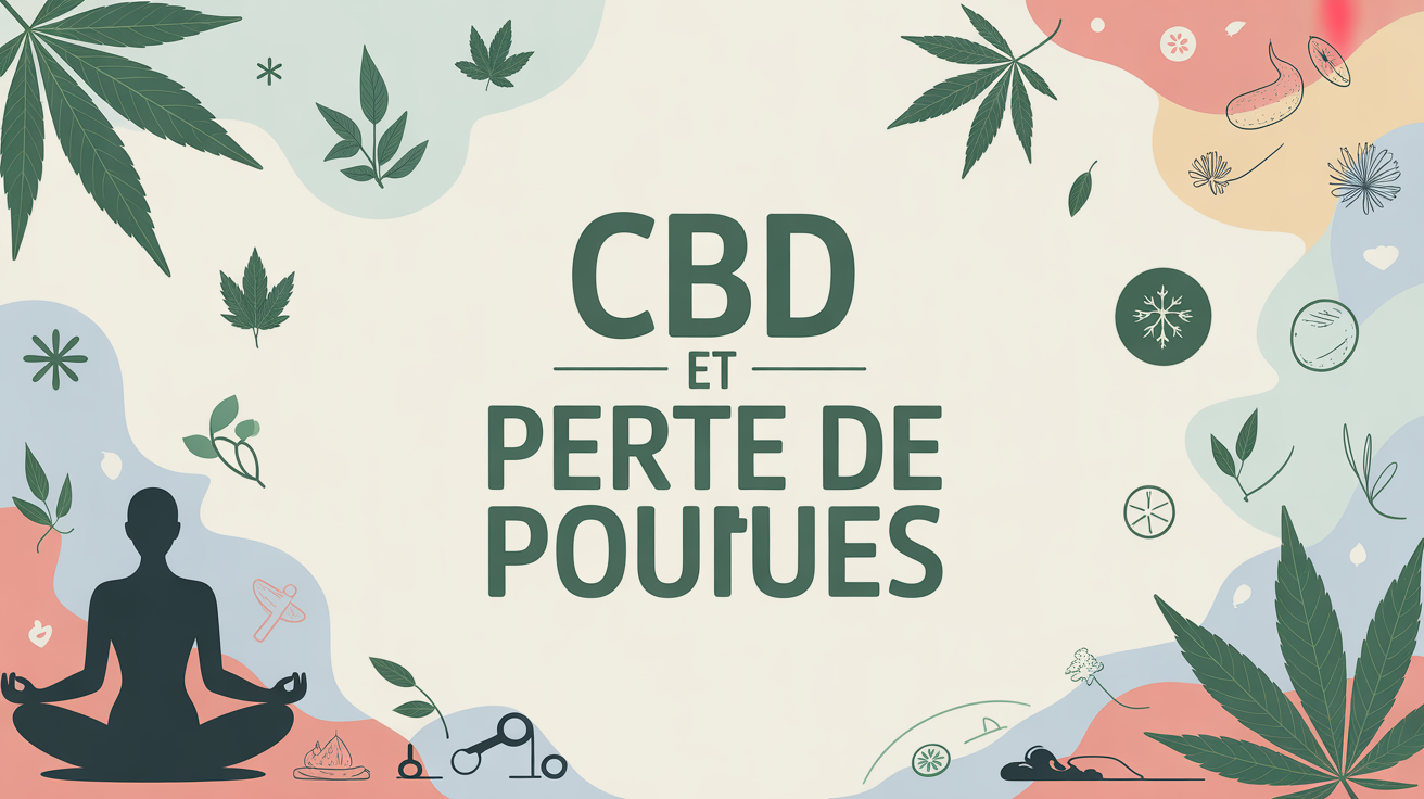 cbd pour maigrir illustration balance zen