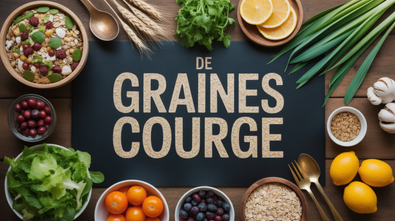 table avec graines de courges idee saine