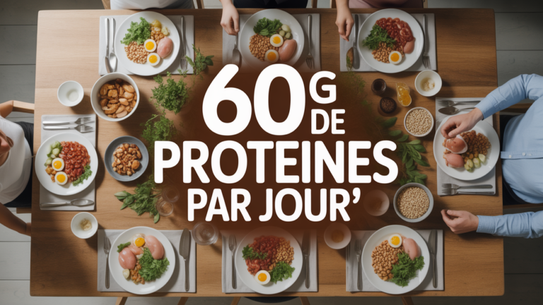 table avec repas equilibré pour comment manger 60 g de proteine par jour