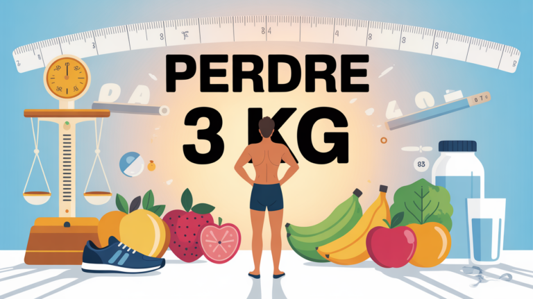 comment perdre 3 kg illustration objectif tableau