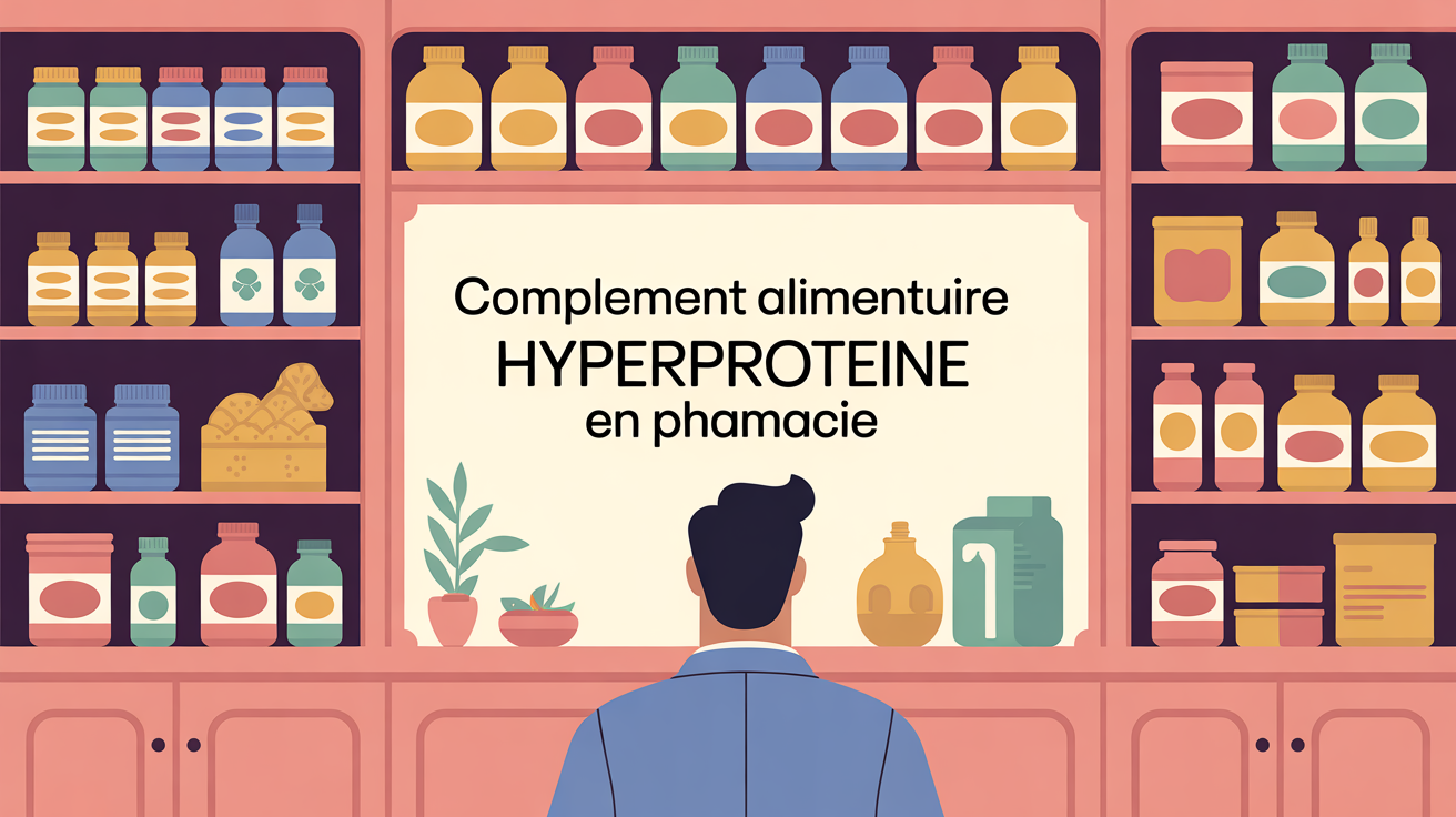 complement alimentaire hyperproteine pharmacie etagere