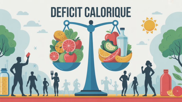 illustration etre en deficit calorique balance