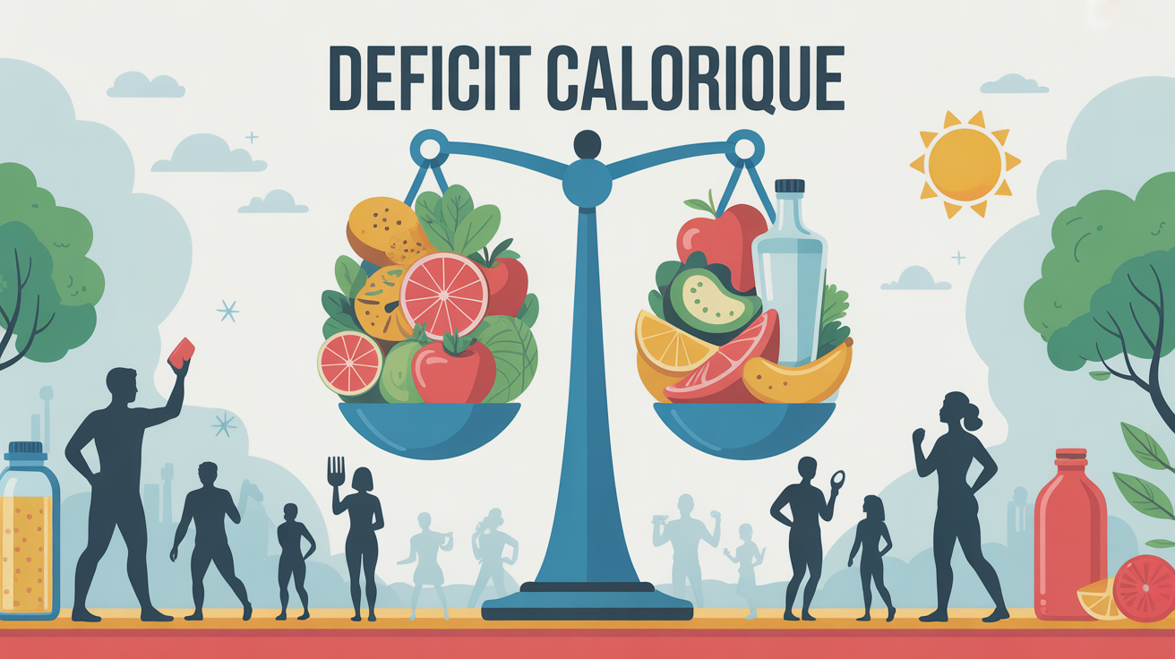 illustration etre en deficit calorique balance