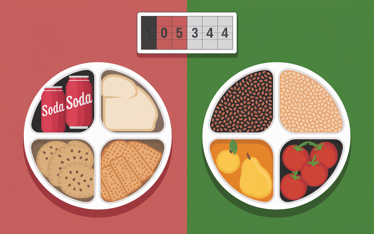 graphique aliments raffinés complets les glucides font grossir