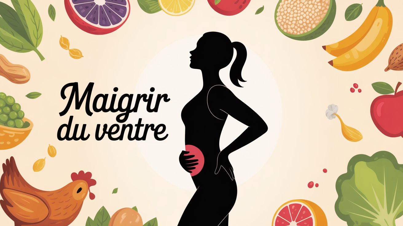 maigrir du ventre alimentation personne et aliments sains